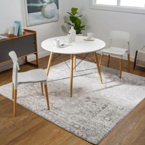 Area rug under dining table | Howmar Carpet Inc