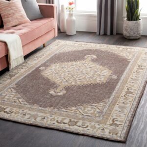 Beautiful area rug on living room floor | Howmar Carpet Inc