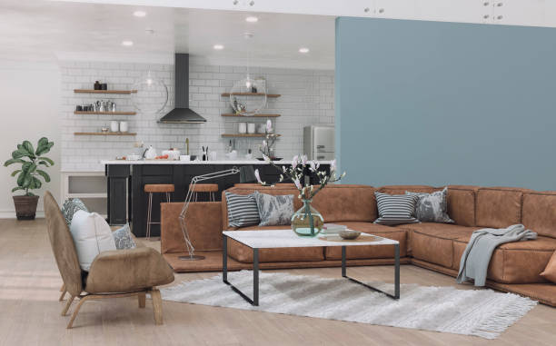 Modern living room | Howmar Carpet Inc